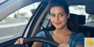 Driver obligations--picture of woman driving